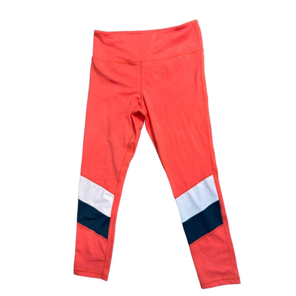 N41 Zyia Legging Tangerine Angle Block Light n Tight Hi-Rise 7/8